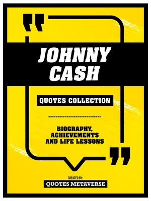 cover image of Johnny Cash--Quotes Collection